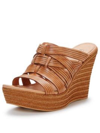 Ugg Australia Melinda Woven Leather Wedge Sandals